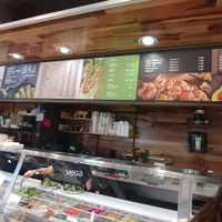 Restaurant at Juste Falafel in Montreal