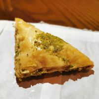 baklava  at Juste Falafel in Montreal