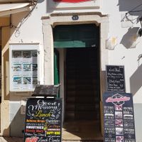 Up the stairs at Rockefellas in Lagos