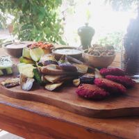 Amazing, abundant snack plate at Musa Cookery in 