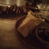 Jackfruit gyro and zucchini fries at Musa Cookery in 