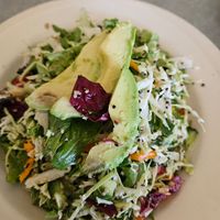 Avocado quinoa with baby greens at Sharky's Woodfired Mexican Grill in Chatsworth