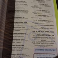 Carta at Manso Pizzeria in Barcelona