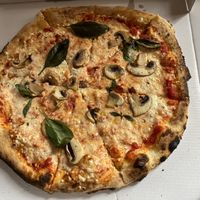 Solid pizza   at Manso Pizzeria in Barcelona