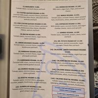 Vegan pizzas and calzones at Manso Pizzeria in Barcelona