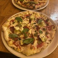 Amazing pizzas   at Manso Pizzeria in Barcelona