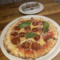   at Manso Pizzeria in Barcelona