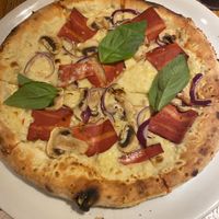 Vegan carbonara  at Manso Pizzeria in Barcelona