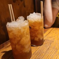 spiced ice tea at Manso Pizzeria in Barcelona