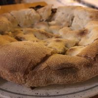 Hummus bread  at Manso Pizzeria in Barcelona