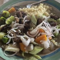 Asian vegetables with gluten    at Ong CAPEAS in Cotonou