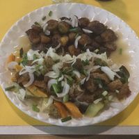 Sauce légumes et seitan  at Ong CAPEAS in Cotonou