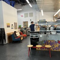 Located toward the back, Suite G  at Vegan Flava Cafe in Chapel Hill