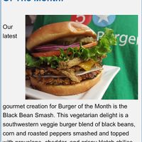 5 Stars “Burger of the Month” in April was meatless :) at 5 Star Burgers in Clayton
