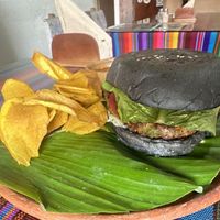 Burger  at Wachuma in Antigua