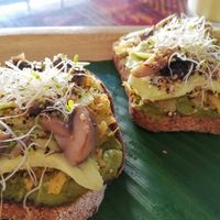 Hummus and Avocado Toast at Wachuma in Antigua