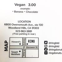 Price, Location & Map at RING Donuts in Canoga Park