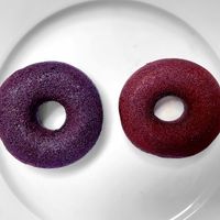 Ube and Red velvet ✨delicious   at RING Donuts in Canoga Park