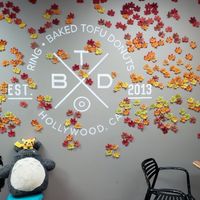 The wall. In a big office building at RING Donuts in Canoga Park