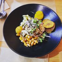 Ceviche  at Los Andenes Vegan in Madrid
