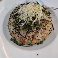 Arroz chaufa, very tasty at Los Andenes Vegan in Madrid