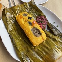 Tamal #Veganuary at Los Andenes Vegan in Madrid