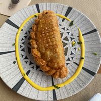 Empanada criolla #Veganuary at Los Andenes Vegan in Madrid