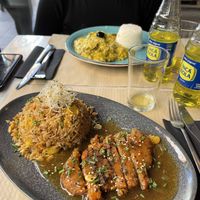 Con inca cola   at Los Andenes Vegan in Madrid