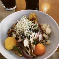 Ceviche de Portobello  at Los Andenes Vegan in Madrid