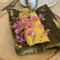 Tamal  at Los Andenes Vegan in Madrid