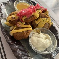 Chicharrón de “pescado” - this was the best  at Los Andenes Vegan in Madrid