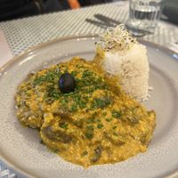 Ají de gallina  at Los Andenes Vegan in Madrid