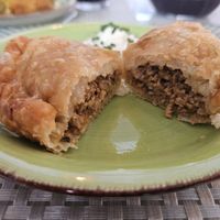 Empanada at Los Andenes Vegan in Madrid