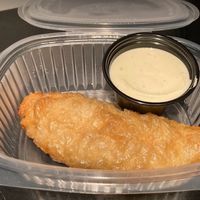Vegan "meat" empanada (the sauce was amazing) at Los Andenes Vegan in Madrid