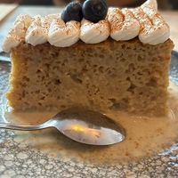 tarta 3 leches at Los Andenes Vegan in Madrid