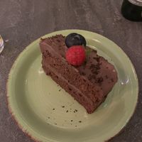 Tarte de chocolate   at Los Andenes Vegan in Madrid