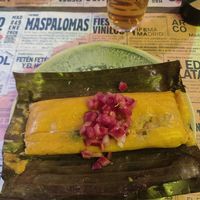 Tamales at Los Andenes Vegan in Madrid