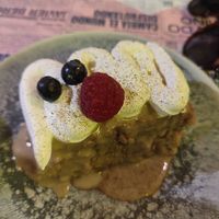 Torta tres leches at Los Andenes Vegan in Madrid