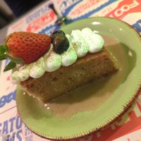 Bolo Tres Leches at Los Andenes Vegan in Madrid