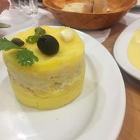 Causa rellena at Los Andenes Vegan in Madrid