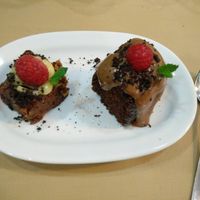 degustation menu (desserts) at Los Andenes Vegan in Madrid