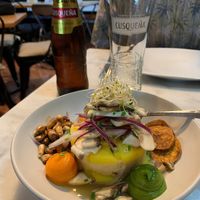 We eat 3 at Los Andenes Vegan in Madrid