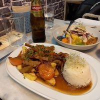 We eat 1 at Los Andenes Vegan in Madrid