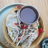 Gearoomde dumplings at Pura Vida Foodbar  - Midsland in Midsland