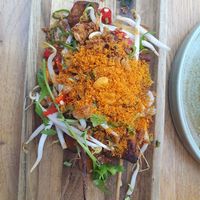 Saté spicy tahoe at Pura Vida Foodbar  - Midsland in Midsland