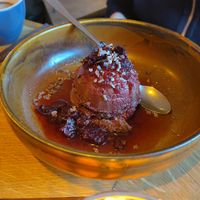 Chocolate mouse with cranberries at Pura Vida Foodbar  - Midsland in Midsland