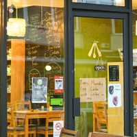Front of the cafe at Christine's Delights in Beeston