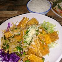 Crispy tofu and rice at Pho Moi Vietnamese Eatery  in Katoomba