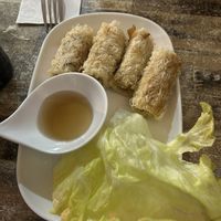 Vegan spring rolls as sides. They tasted different from the usual ones I knew, but I liked them a lot! You should tried them too.  at Pho Moi Vietnamese Eatery  in Katoomba