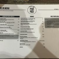 Menu  at Pho Moi Vietnamese Eatery  in Katoomba